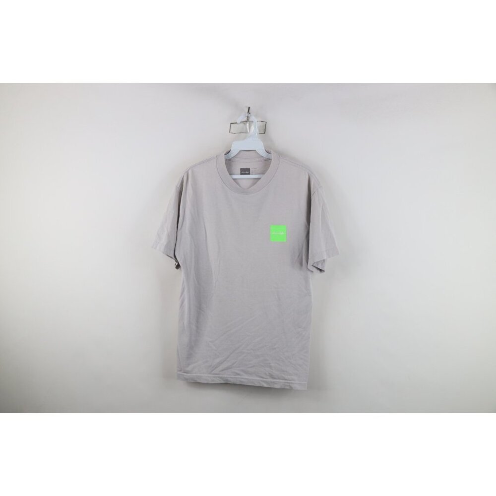 Vintage Chocolate Skateboards Mens Medium Distressed Spell Out Box Logo T-Shirt